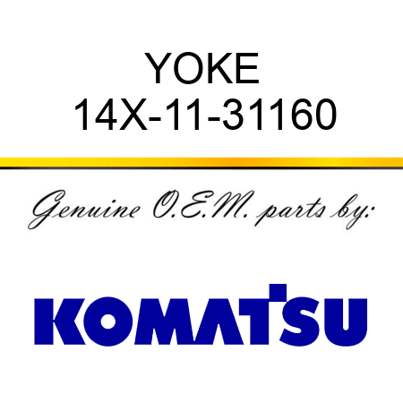 YOKE 14X-11-31160