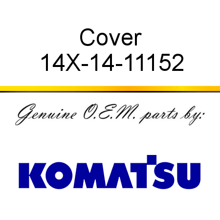 Cover 14X-14-11152