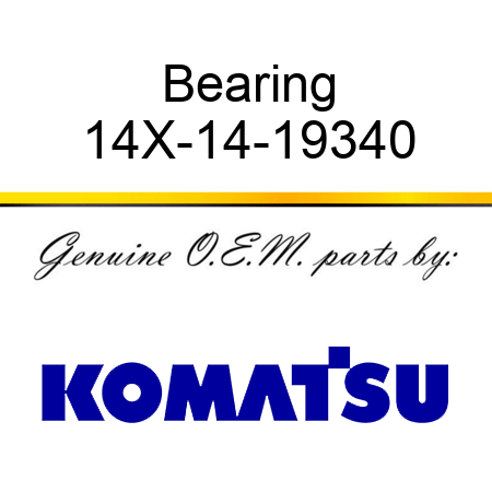 Bearing 14X-14-19340