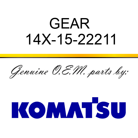 GEAR 14X-15-22211