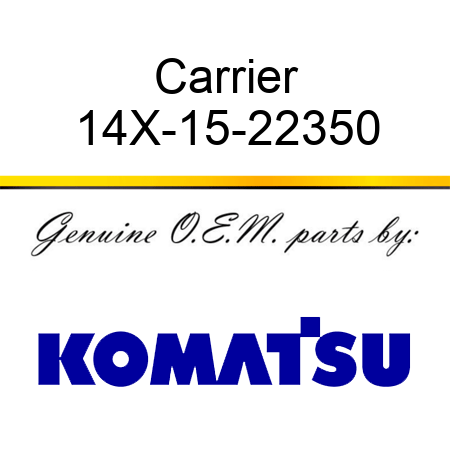 Carrier 14X-15-22350