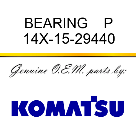 BEARING    P 14X-15-29440