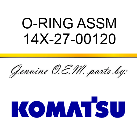 O-RING ASSM 14X-27-00120