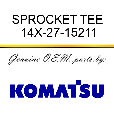 SPROCKET TEE 14X-27-15211
