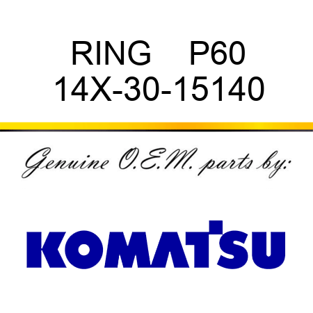 RING    P60 14X-30-15140