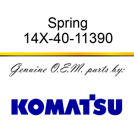 Spring 14X-40-11390