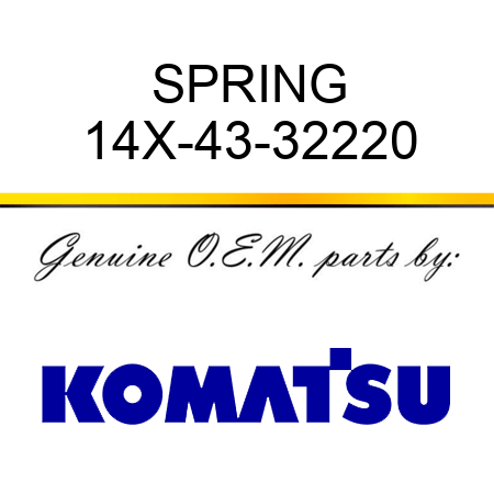 SPRING 14X-43-32220