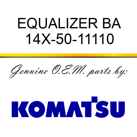 EQUALIZER BA 14X-50-11110