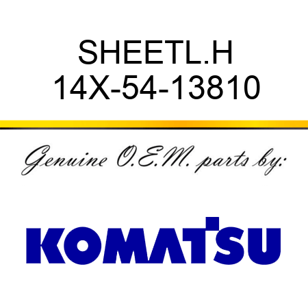 SHEET,L.H 14X-54-13810
