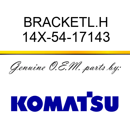 BRACKET,L.H 14X-54-17143