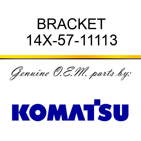 BRACKET 14X-57-11113