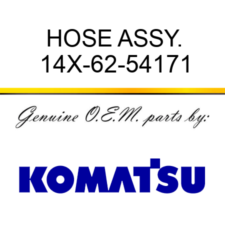 HOSE ASSY. 14X-62-54171