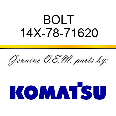 BOLT 14X-78-71620