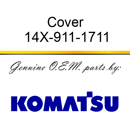 Cover 14X-911-1711