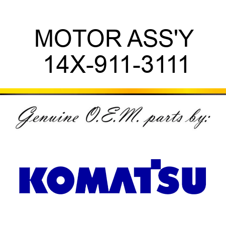 MOTOR ASS'Y 14X-911-3111