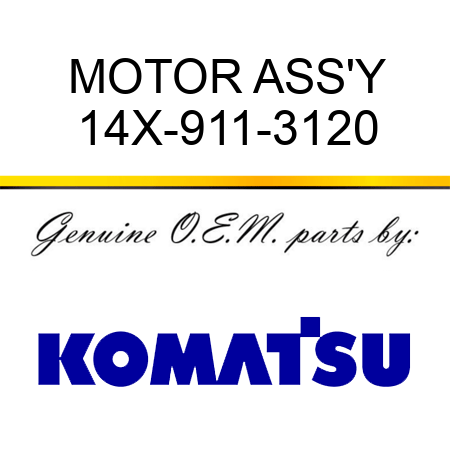 MOTOR ASS'Y 14X-911-3120