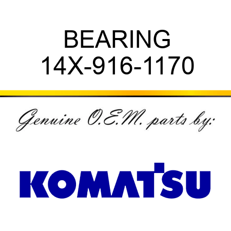 BEARING 14X-916-1170