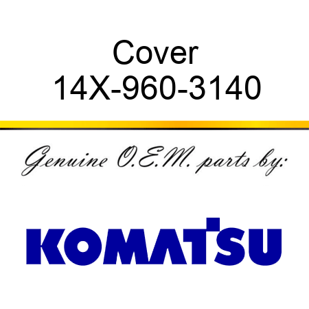 Cover 14X-960-3140