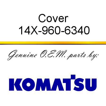Cover 14X-960-6340
