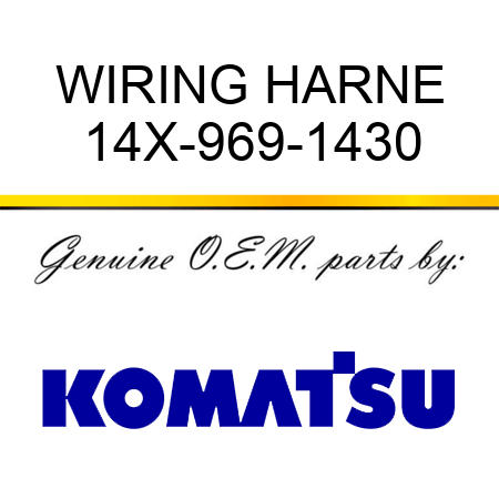 WIRING HARNE 14X-969-1430