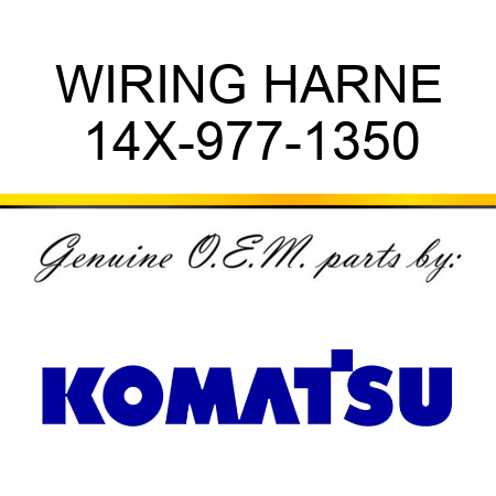 WIRING HARNE 14X-977-1350