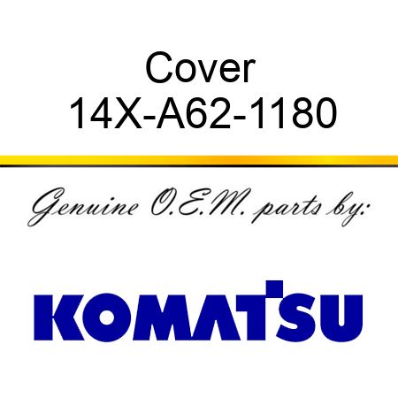 Cover 14X-A62-1180