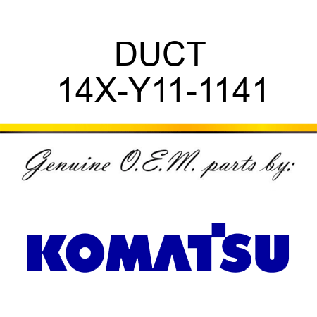 DUCT 14X-Y11-1141