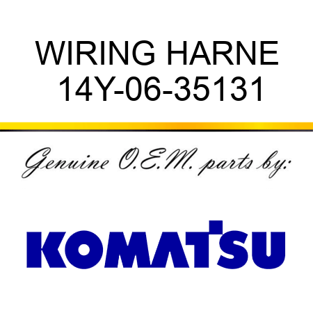 WIRING HARNE 14Y-06-35131