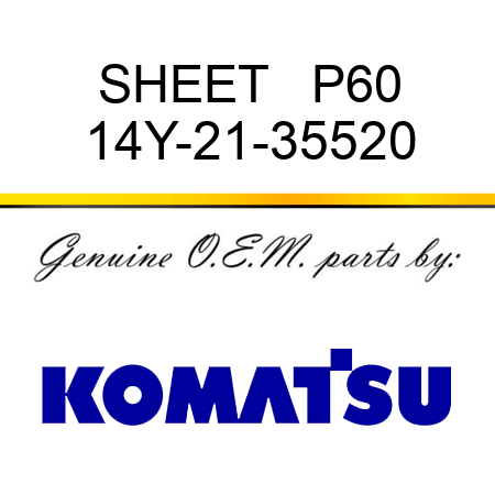 SHEET   P60 14Y-21-35520