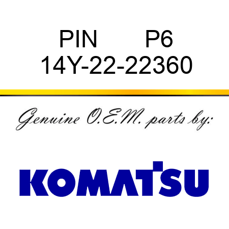 PIN       P6 14Y-22-22360