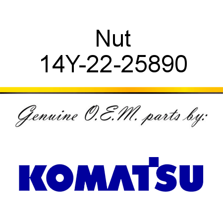Nut 14Y-22-25890