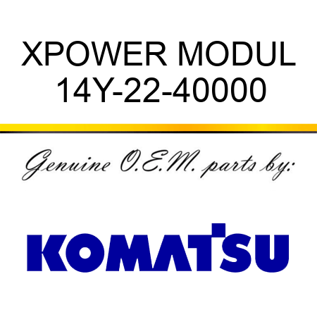 XPOWER MODUL 14Y-22-40000