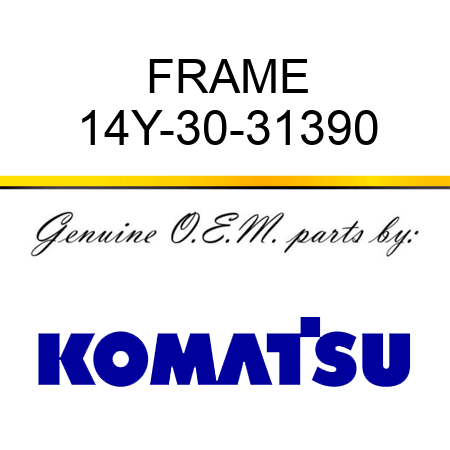 FRAME 14Y-30-31390