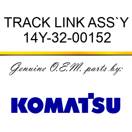 TRACK LINK ASS`Y 14Y-32-00152