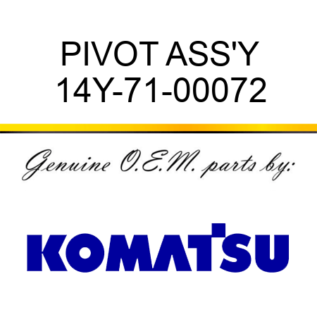 PIVOT ASS'Y 14Y-71-00072