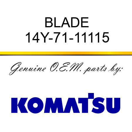 BLADE 14Y-71-11115