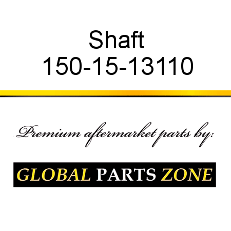 Shaft 150-15-13110