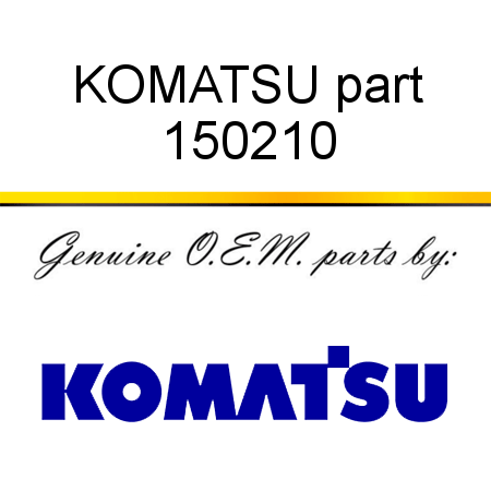 KOMATSU part 150210