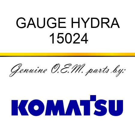 GAUGE, HYDRA 15024