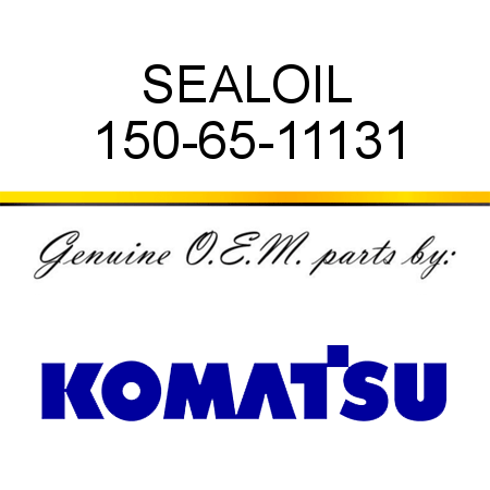 SEAL,OIL 150-65-11131