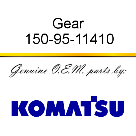Gear 150-95-11410