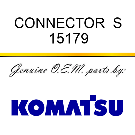 CONNECTOR  S 15179