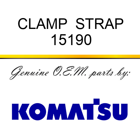 CLAMP  STRAP 15190