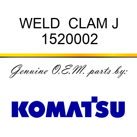 WELD  CLAM J 1520002