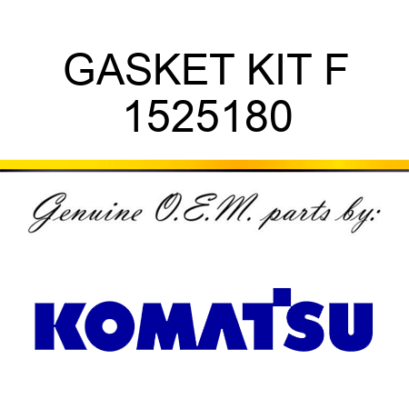GASKET KIT F 1525180