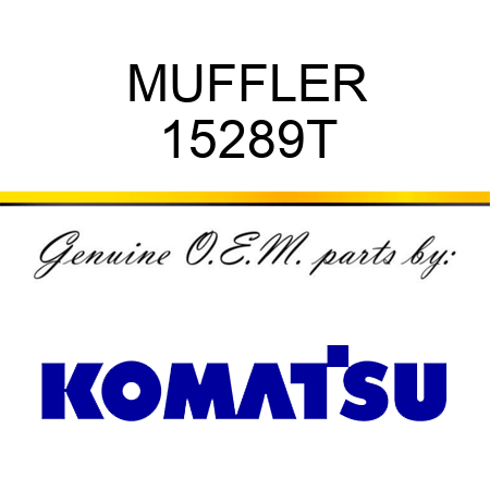 MUFFLER 15289T