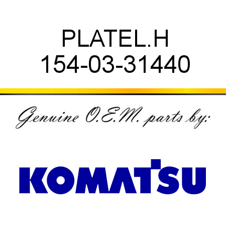 PLATE,L.H 154-03-31440