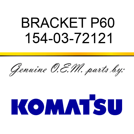 BRACKET P60 154-03-72121