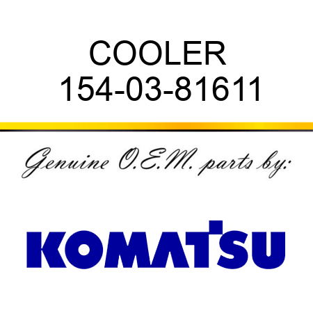 COOLER 154-03-81611
