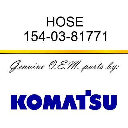HOSE 154-03-81771